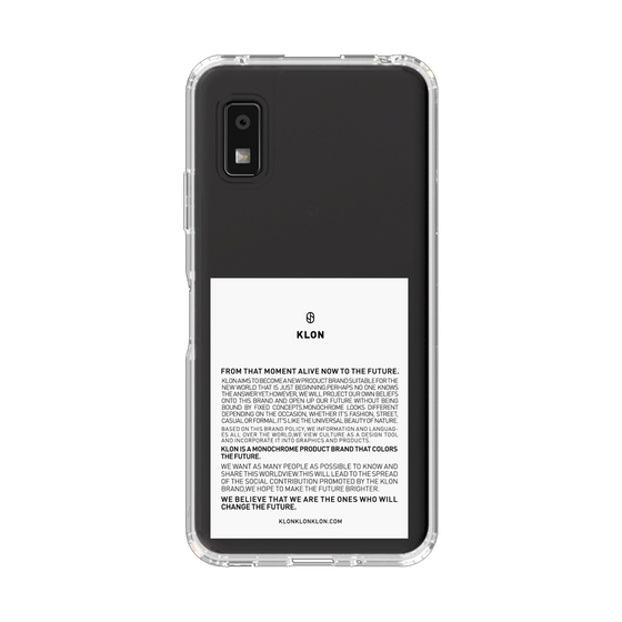 スリムプロテクションケース［ KLON - ラベル - ホワイト ］