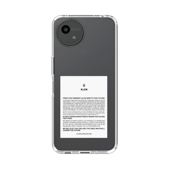 スリムプロテクションケース［ KLON - ラベル - ホワイト ］