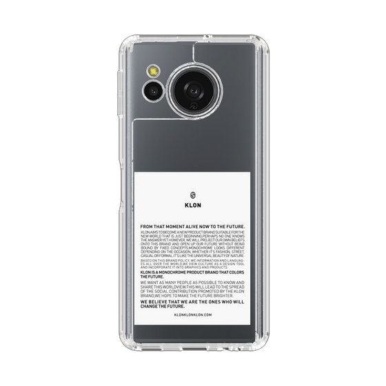 スリムプロテクションケース［ KLON - ラベル - ホワイト ］