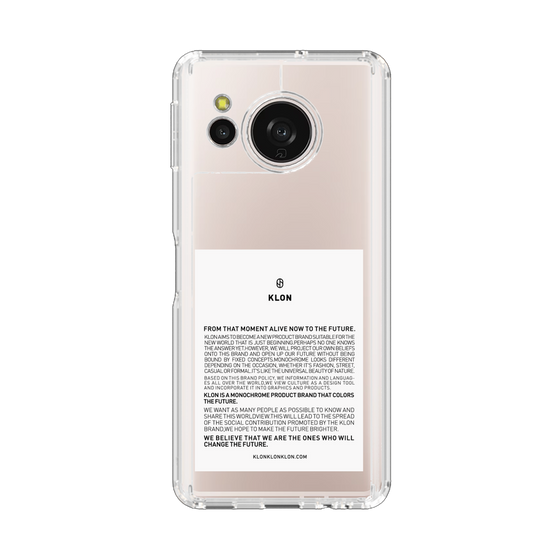 スリムプロテクションケース［ KLON - ラベル - ホワイト ］