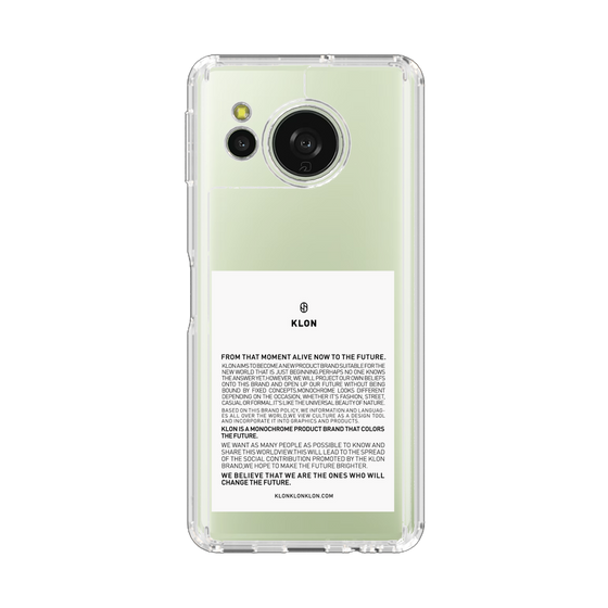スリムプロテクションケース［ KLON - ラベル - ホワイト ］