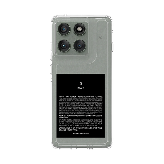 スリムプロテクションケース［ KLON - ラベル - ブラック ］