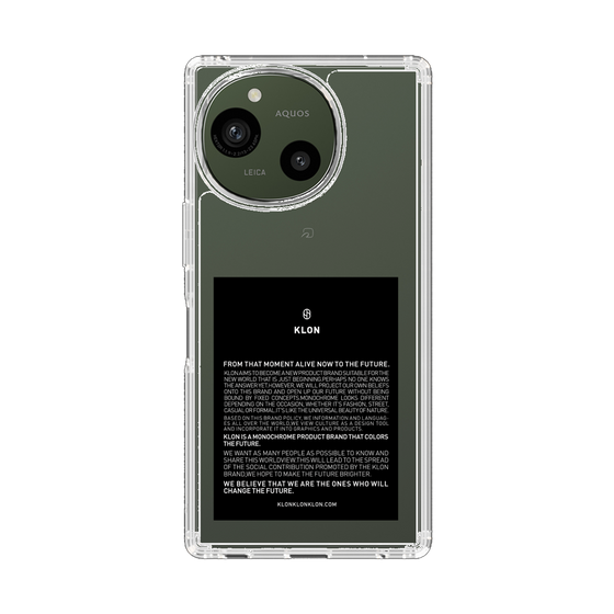 スリムプロテクションケース［ KLON - ラベル - ブラック ］