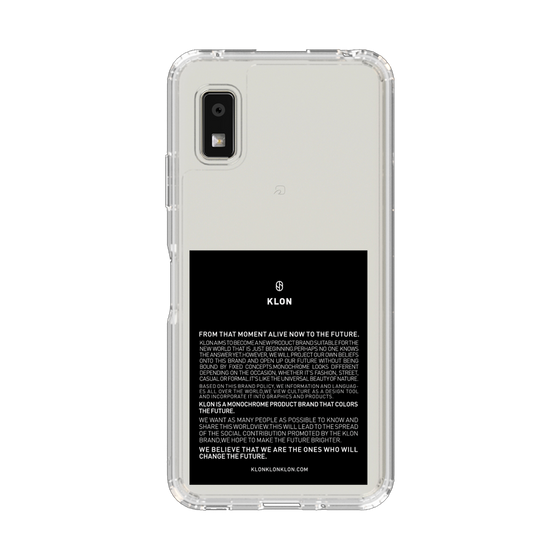 スリムプロテクションケース［ KLON - ラベル - ブラック ］