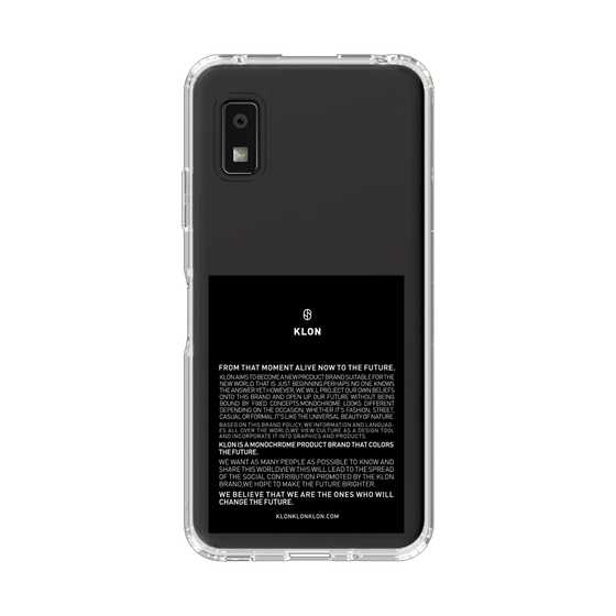 スリムプロテクションケース［ KLON - ラベル - ブラック ］