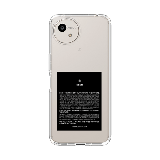 スリムプロテクションケース［ KLON - ラベル - ブラック ］