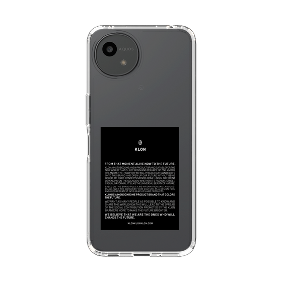 スリムプロテクションケース［ KLON - ラベル - ブラック ］