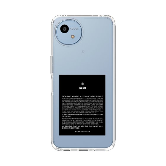 スリムプロテクションケース［ KLON - ラベル - ブラック ］