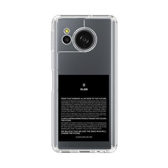 スリムプロテクションケース［ KLON - ラベル - ブラック ］