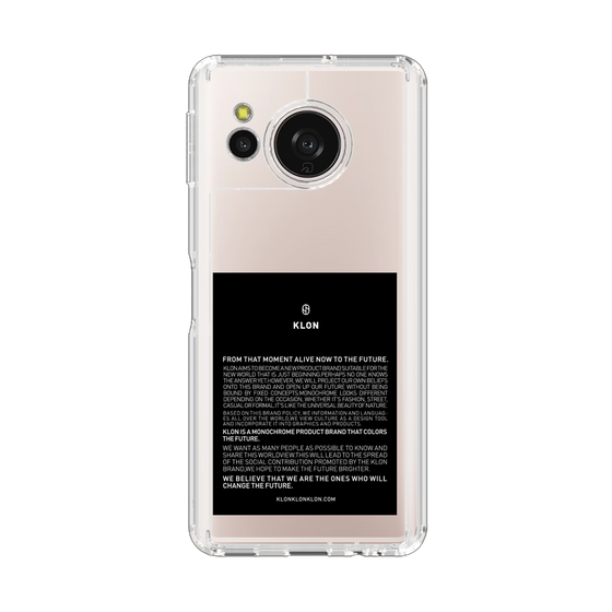 スリムプロテクションケース［ KLON - ラベル - ブラック ］