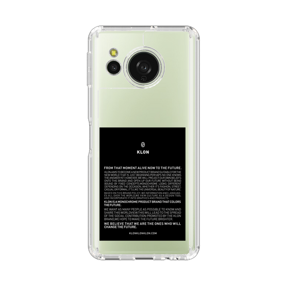 スリムプロテクションケース［ KLON - ラベル - ブラック ］