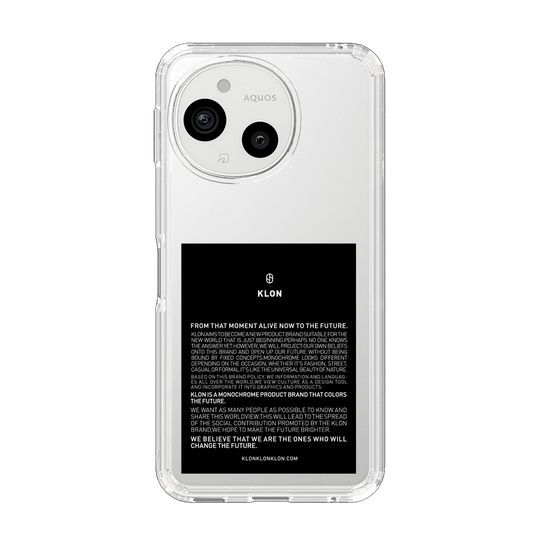 スリムプロテクションケース［ KLON - ラベル - ブラック ］