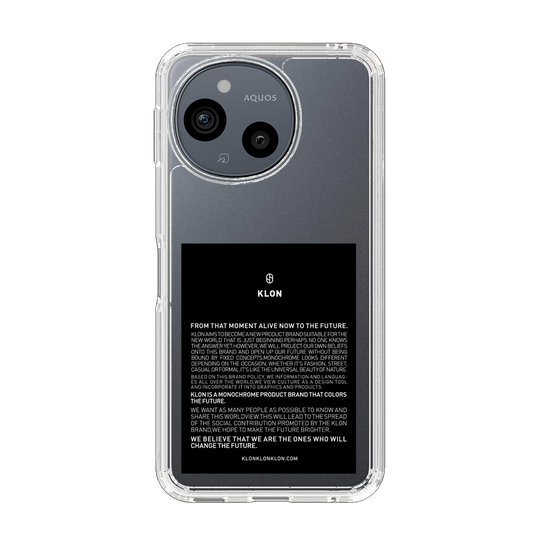 スリムプロテクションケース［ KLON - ラベル - ブラック ］