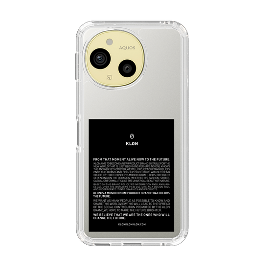 スリムプロテクションケース［ KLON - ラベル - ブラック ］