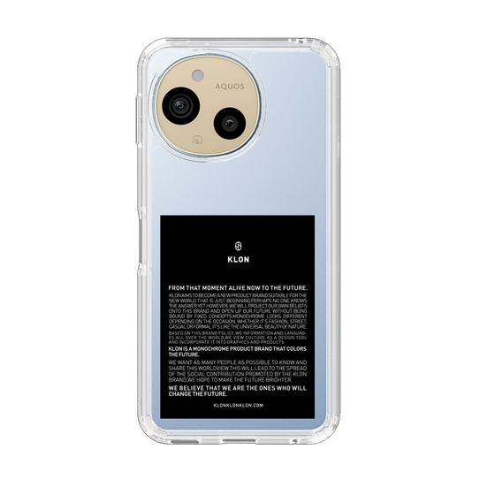 スリムプロテクションケース［ KLON - ラベル - ブラック ］