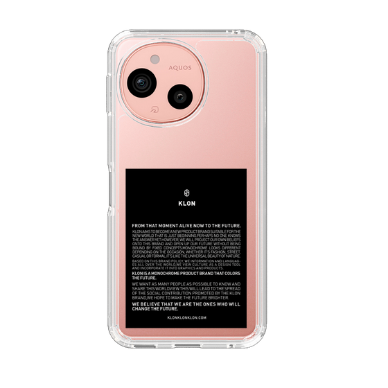 スリムプロテクションケース［ KLON - ラベル - ブラック ］