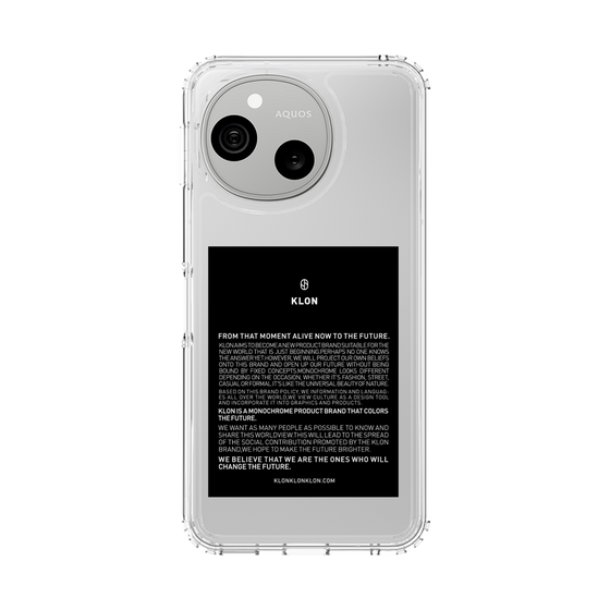 スリムプロテクションケース［ KLON - ラベル - ブラック ］