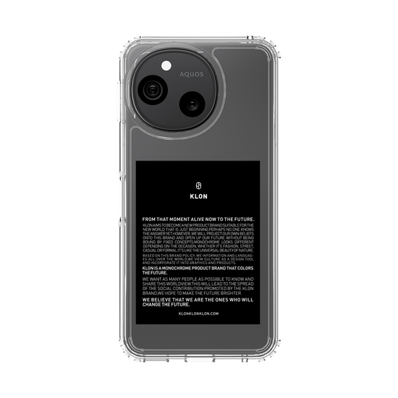 スリムプロテクションケース［ KLON - ラベル - ブラック ］