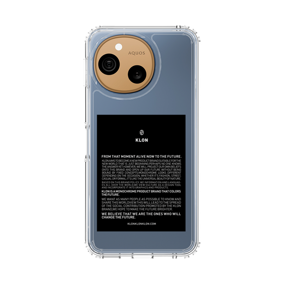 スリムプロテクションケース［ KLON - ラベル - ブラック ］