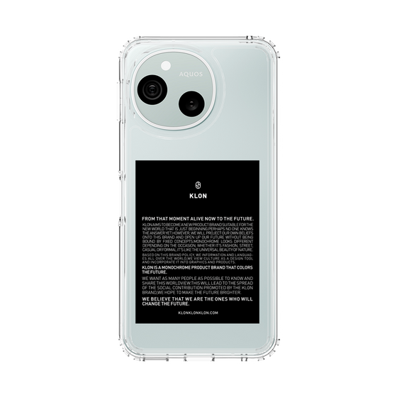 スリムプロテクションケース［ KLON - ラベル - ブラック ］