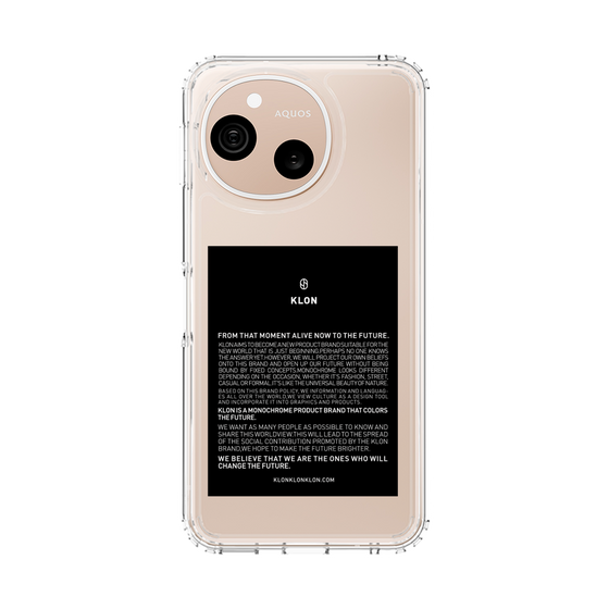 スリムプロテクションケース［ KLON - ラベル - ブラック ］