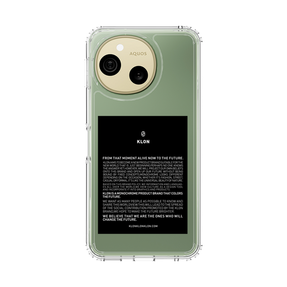 スリムプロテクションケース［ KLON - ラベル - ブラック ］