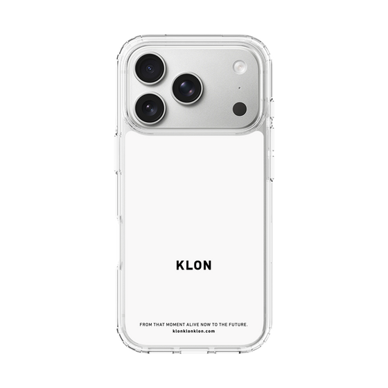 スリムプロテクションケース［ KLON - ロゴ - ホワイト ］