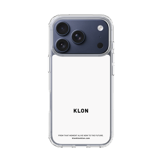 スリムプロテクションケース［ KLON - ロゴ - ホワイト ］