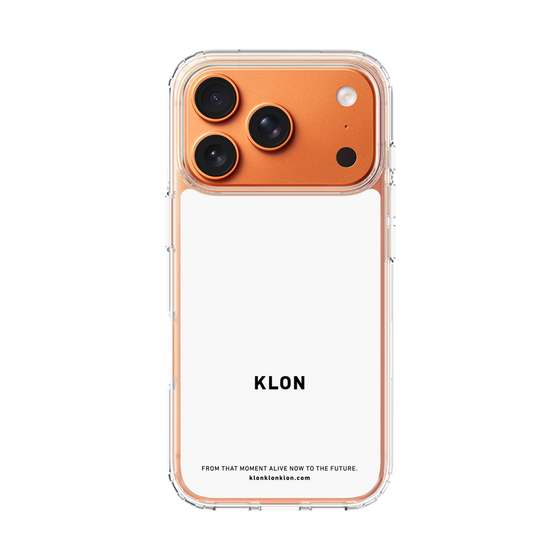 スリムプロテクションケース［ KLON - ロゴ - ホワイト ］