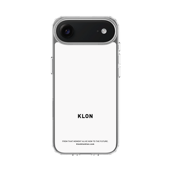スリムプロテクションケース［ KLON - ロゴ - ホワイト ］