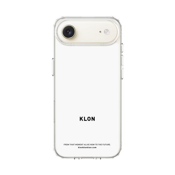 スリムプロテクションケース［ KLON - ロゴ - ホワイト ］