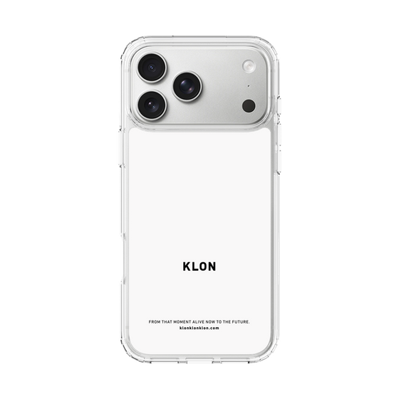 スリムプロテクションケース［ KLON - ロゴ - ホワイト ］