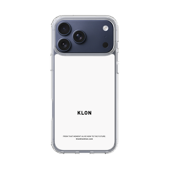 スリムプロテクションケース［ KLON - ロゴ - ホワイト ］