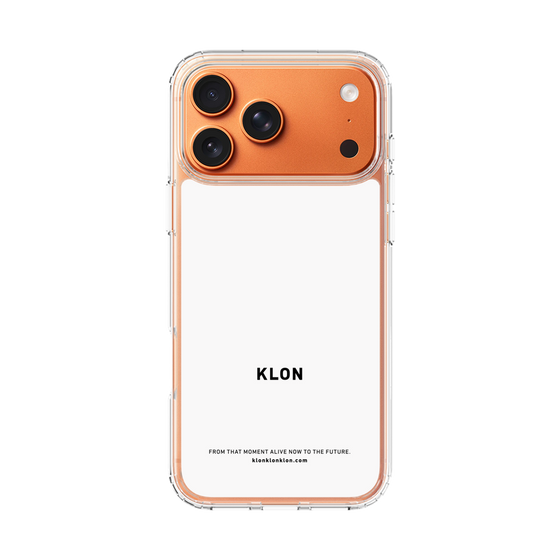 スリムプロテクションケース［ KLON - ロゴ - ホワイト ］