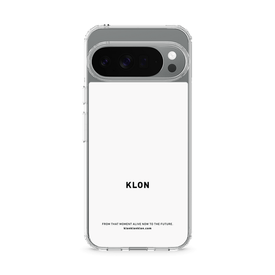 スリムプロテクションケース［ KLON - ロゴ - ホワイト ］