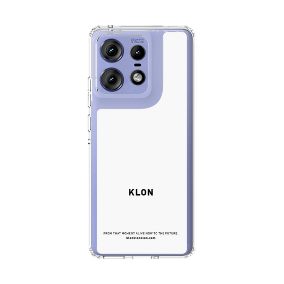 スリムプロテクションケース［ KLON - ロゴ - ホワイト ］