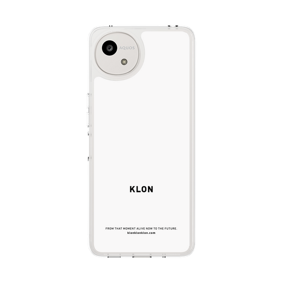 スリムプロテクションケース［ KLON - ロゴ - ホワイト ］