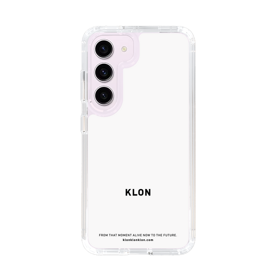 スリムプロテクションケース［ KLON - ロゴ - ホワイト ］