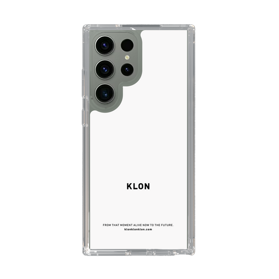 スリムプロテクションケース［ KLON - ロゴ - ホワイト ］