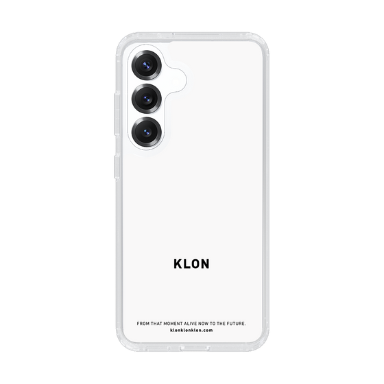 スリムプロテクションケース［ KLON - ロゴ - ホワイト ］