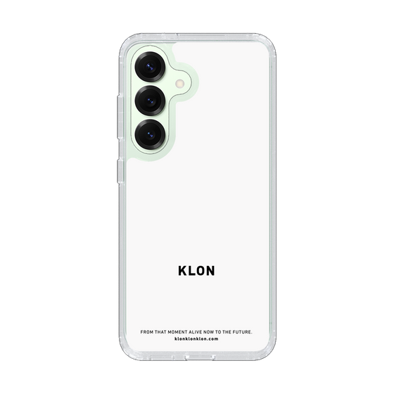 スリムプロテクションケース［ KLON - ロゴ - ホワイト ］