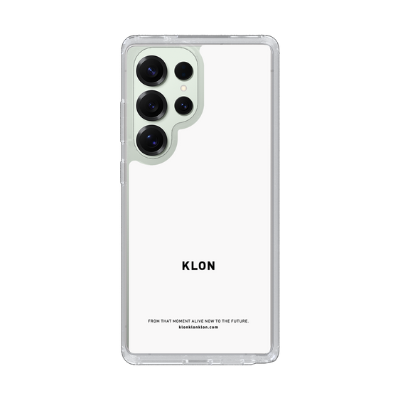 スリムプロテクションケース［ KLON - ロゴ - ホワイト ］