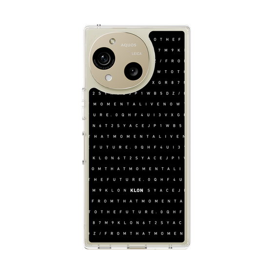 スリムプロテクションケース［ KLON - シリアルナンバー/C - ブラック ］