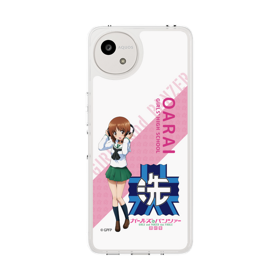 スリムプロテクションケース［ ガールズ＆パンツァー - 西住 みほ - 丸フォント ］