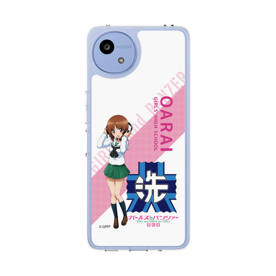 スリムプロテクションケース［ ガールズ＆パンツァー - 西住 みほ - 丸フォント ］