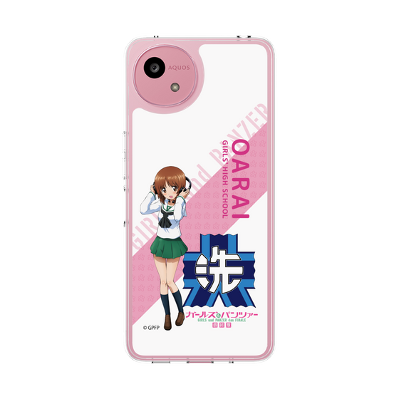 スリムプロテクションケース［ ガールズ＆パンツァー - 西住 みほ - 丸フォント ］