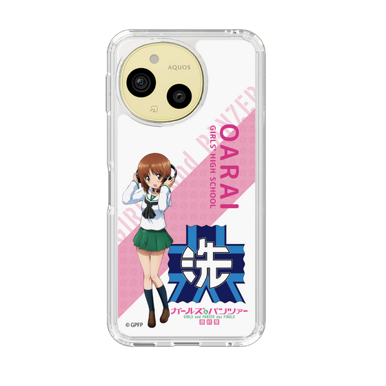 スリムプロテクションケース［ ガールズ＆パンツァー - 西住 みほ - 丸フォント ］