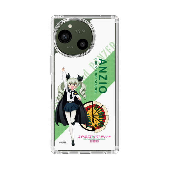 スリムプロテクションケース［ ガールズ＆パンツァー - アンチョビ - 丸フォント ］