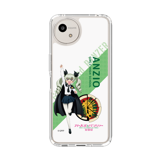 スリムプロテクションケース［ ガールズ＆パンツァー - アンチョビ - 丸フォント ］