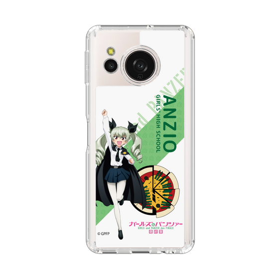 スリムプロテクションケース［ ガールズ＆パンツァー - アンチョビ - 丸フォント ］